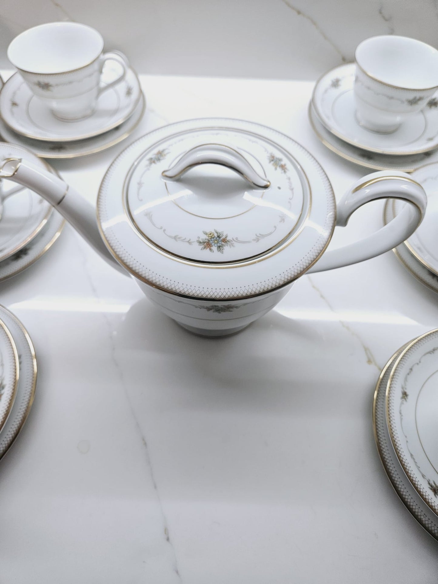 Noritake 6466 Joanne Vintage 28 pc Tea set - Retired in 1973