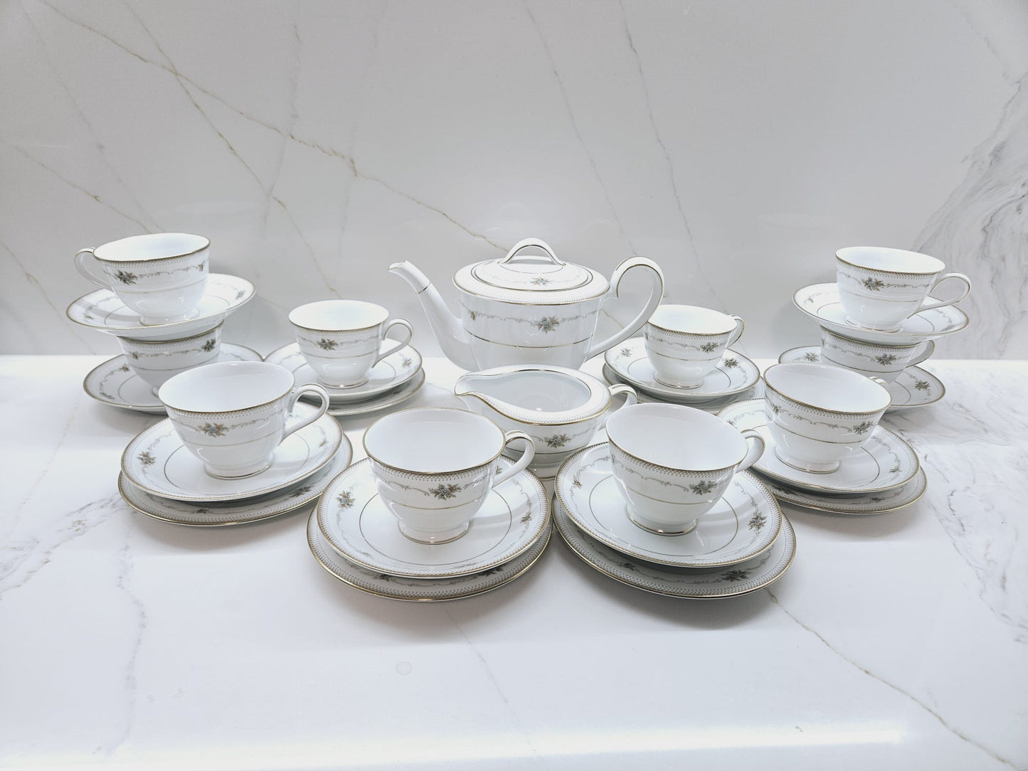 Noritake 6466 Joanne Vintage 28 pc Tea set - Retired in 1973