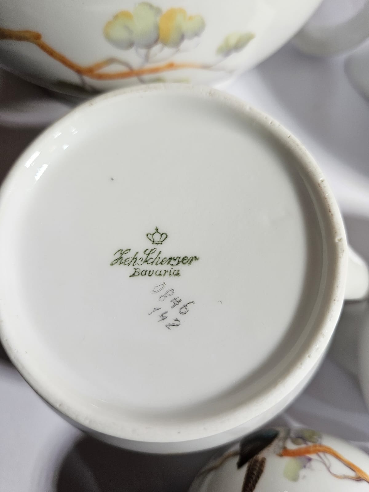 RARE! Vintage Art Deco Kookaburra Bone China set of 5 graduated Jugs - Keh Scherzer Bavaria 1930's