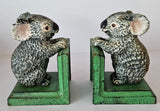 Koala Cast Iron Bookends Australiana Vintage