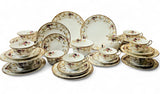 Antique Samuel Radford 36 pcs Tea Set, roses and gilt "Langton" pattern #1293- circa 1893