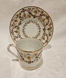 Vintage 1960's Hand Painted Camille Le Tallec Cup and Saucer Porcelain