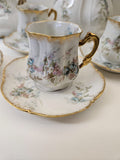 Antique Haviland A.LANTERNIER Limoges 16 pieces Coffee Set c1870