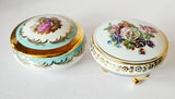 Two Limoges Porcelain Pillboxes- Les Petits d'Aline