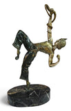 Antique Art Deco Snake Charmer Bronze Sculpture by Samuel Lipchytz c.1920