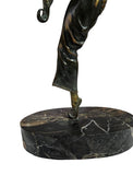 Antique Art Deco Snake Charmer Bronze Sculpture by Samuel Lipchytz c.1920