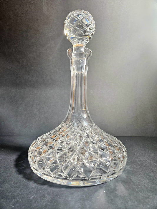 Vintage Crystal Ships 30 cm Liquor Decanter by Violetta Poland