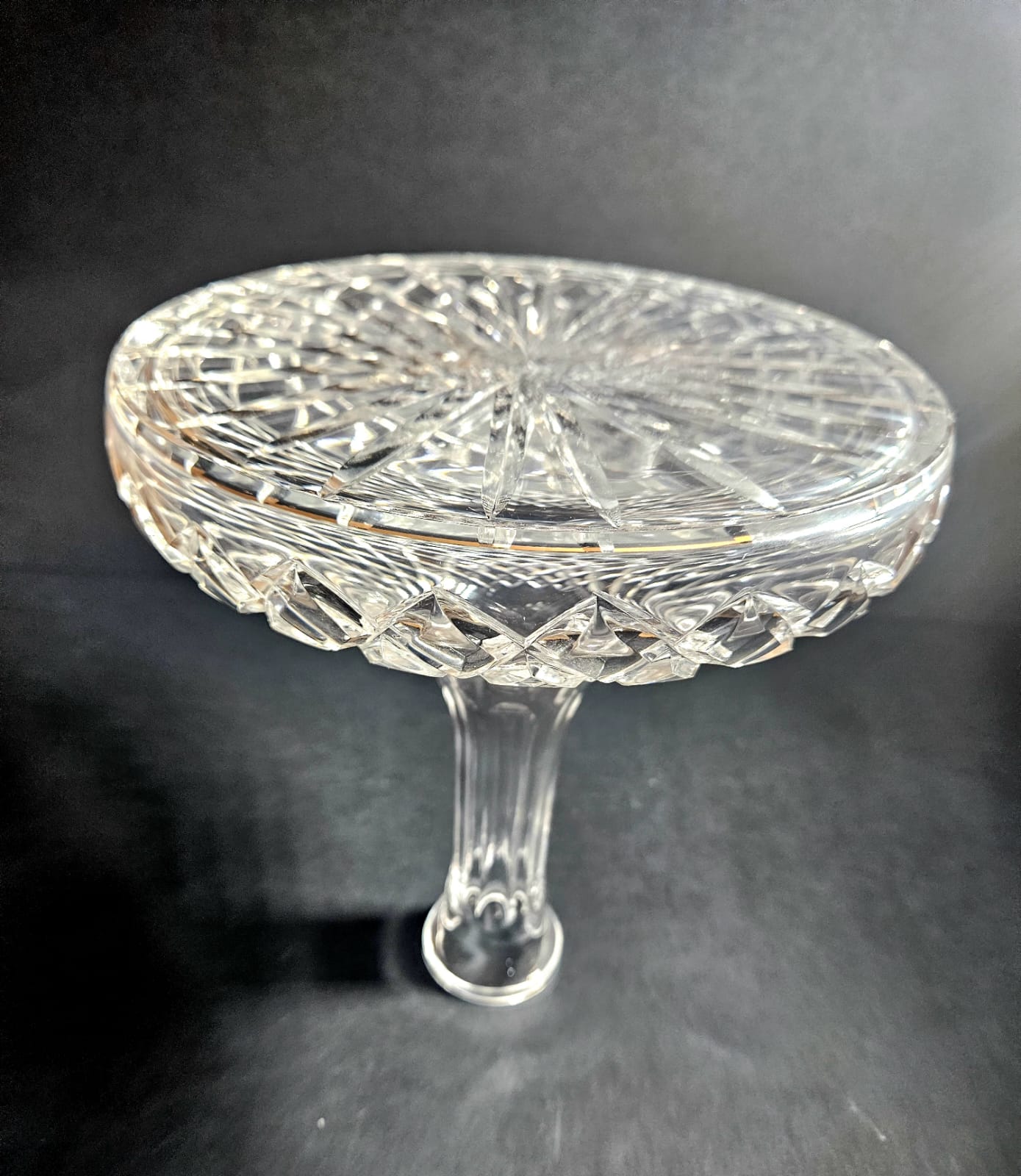 Vintage Crystal Ships 30 cm Liquor Decanter by Violetta Poland