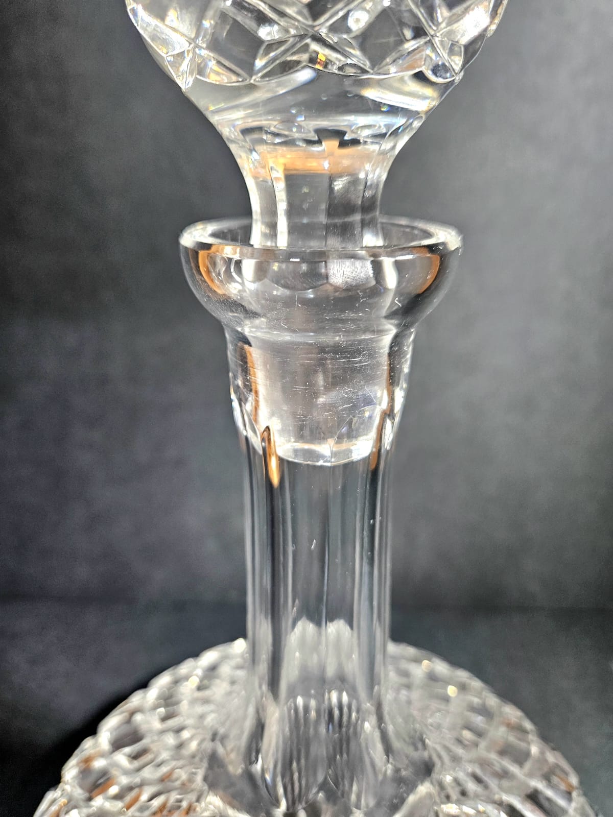 Vintage Crystal Ships 30 cm Liquor Decanter by Violetta Poland