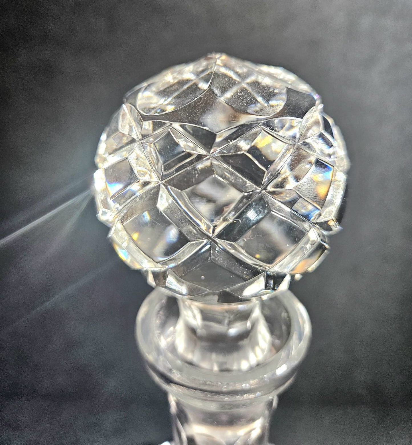 Vintage Crystal Ships 30 cm Liquor Decanter by Violetta Poland