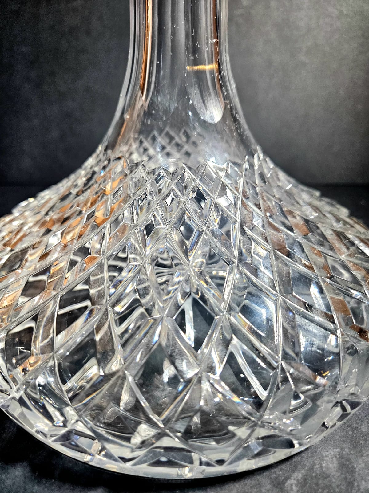 Vintage Crystal Ships 30 cm Liquor Decanter by Violetta Poland