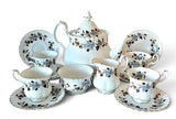 Royal Albert Bone China LORRAINE Grape Leaf 14 pcs Tea set