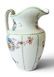Antique Edwardian Myott, Son & Co Imperial Semi-Porcelain Peacock Jug, England, c.1910–1920