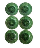 Set of six small majolica plates C. 1870