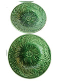 Set of six small majolica plates C. 1870