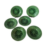 Set of six small majolica plates C. 1870