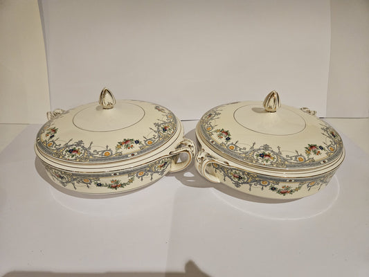 2 x Vintage Tureen pattern Luxembourg by Meakin c.1940