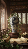 Old Chinese Yuan Dynasty style Blue White Porcelain Meiping