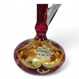 Vintage Murano "Tre Fuochi" Salvadori 24 ct Gold decanter with 6 tall glasses