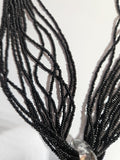 Murano Glass Pendant with 12 strands glass beads necklace by Alessandra Padoan