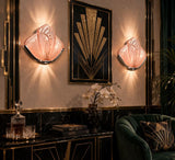 Art Deco matching pair of Rare NESDAM wall sconces circa 1920s -1930s