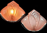 Art Deco matching pair of Rare NESDAM wall sconces circa 1920s -1930s