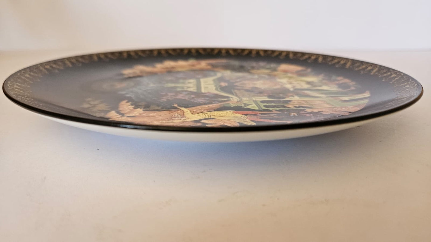 PALEKH Russian Legends "Tale of Fisherman and the Golden Fish" Plate.N Lopalin 5