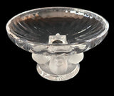 Lalique Nogent Compote by Marc Lalique with Four Sparrows Signed , France 1966