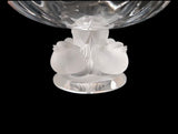 Lalique Nogent Compote by Marc Lalique with Four Sparrows Signed , France 1966