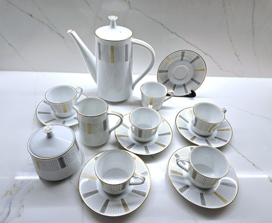 Noritake "Humoresque" 15 pieces Porcelain tea set 6685