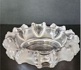 Lalique "Cannes" Octopus Frosted Art Glass Bowl c.1950 by Marc Lalique