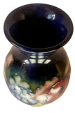 Walter Moorcroft Orchid on Blue Ground vase shape 7/6