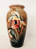 Walter Moorcroft Flambe Orchid tapering shape vase
