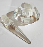Vintage Hoya Crystal Pagoda Temple design Perfume Bottle c.1930