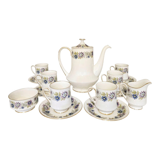 Vintage PARAGON "Cherwell" (15 Pc) Porcelain Coffee/Tea Set c1950