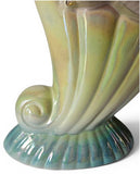 Pates Pottery Lusterware V43 Bird Vase Pink Green Yellow c1946-60
