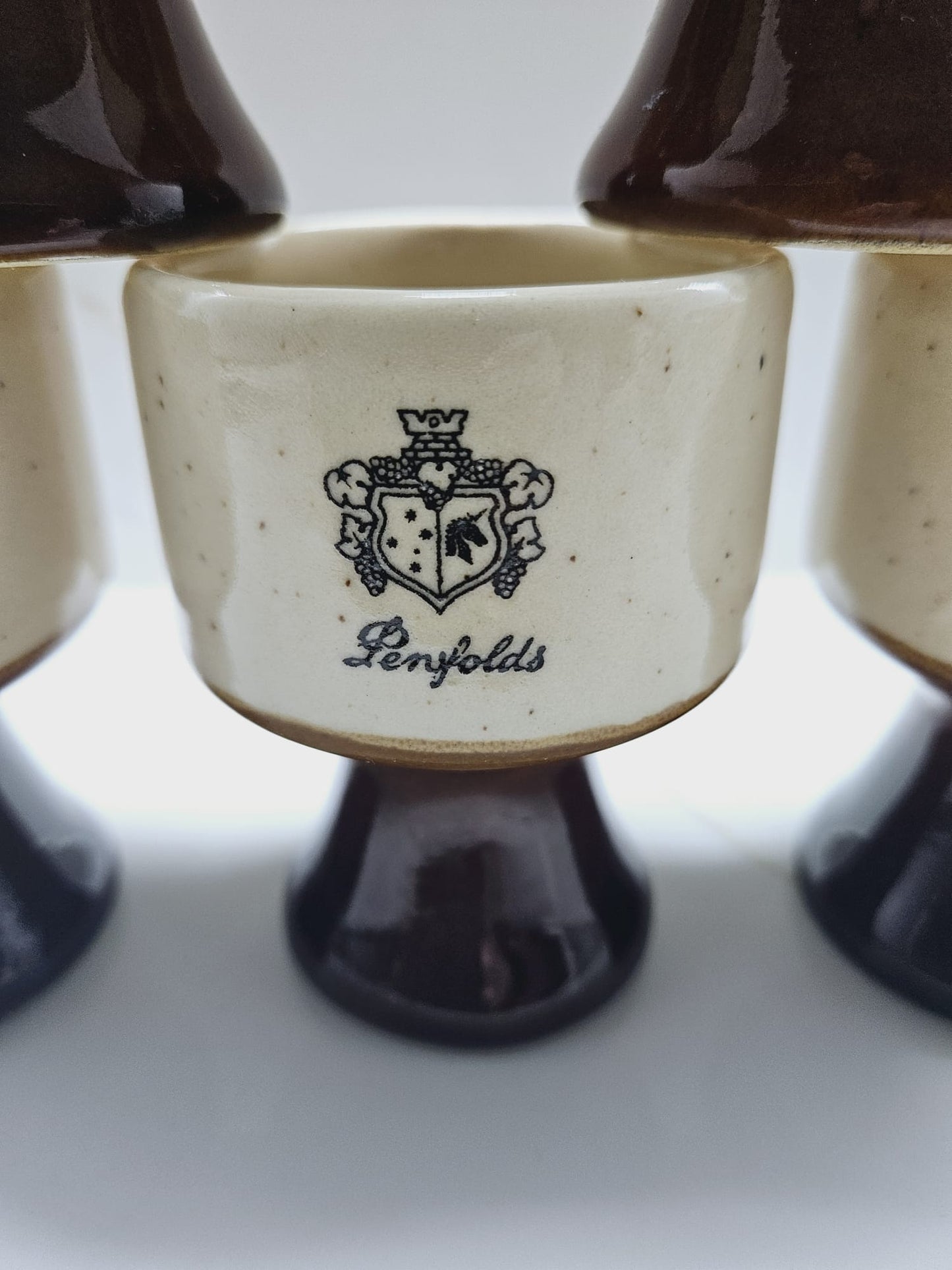 5 x Elischer Vintage pottery Penfolds cups- Bar Ware