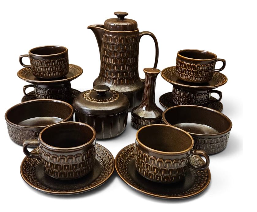 Wedgwood "Pennine" 19pc Coffee set  c.1960s