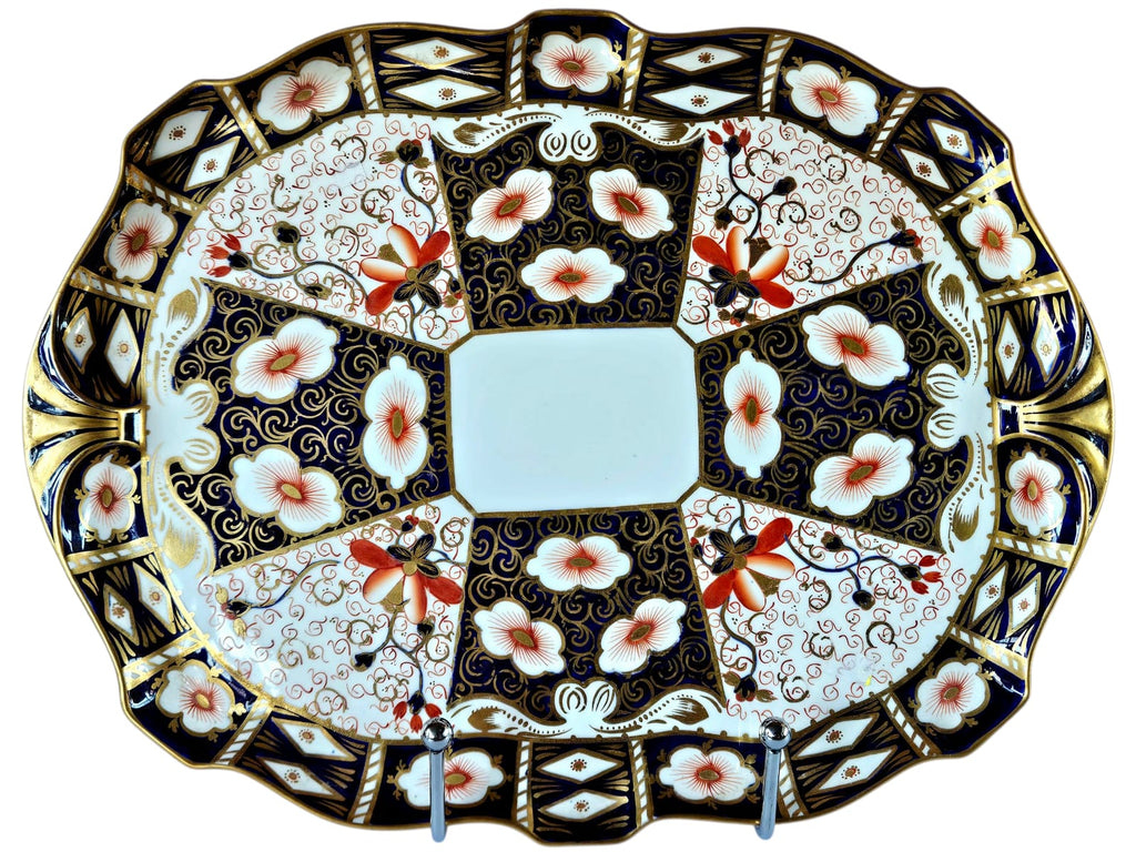  CROWN DERBY オールドイマリ2451プレート 大皿　額縁 RCrownDerbyPlatter2451-