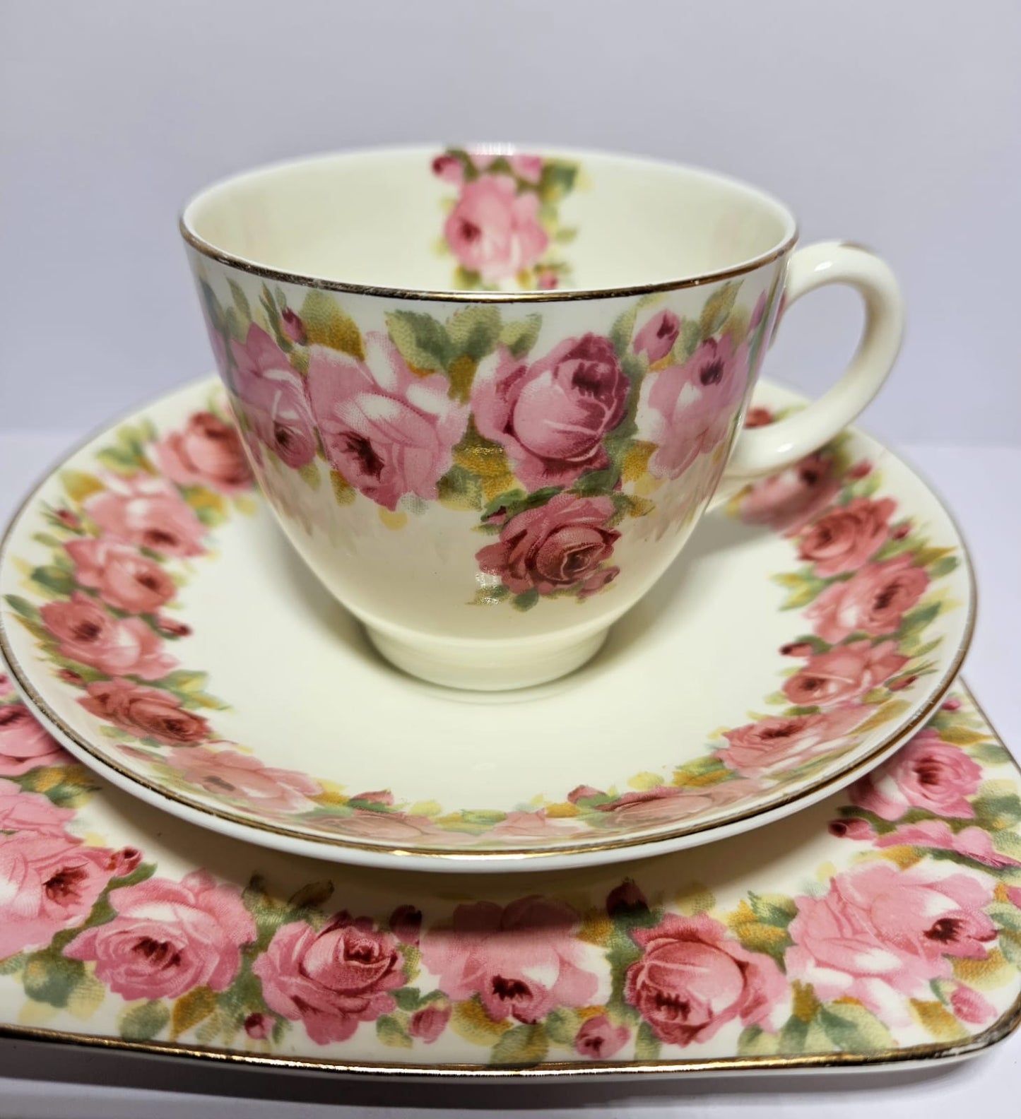Royal Doulton "Raby Rose "Trio c1937-38 V1503