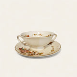 Royal Doulton Wilton D6226 - 6 x Soup Cups and saucers -1940s Vintage Earthenware