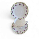 2 x Antique Samuel Radford "Radfordian" Bone China Pattern 1915 Teacup Trio