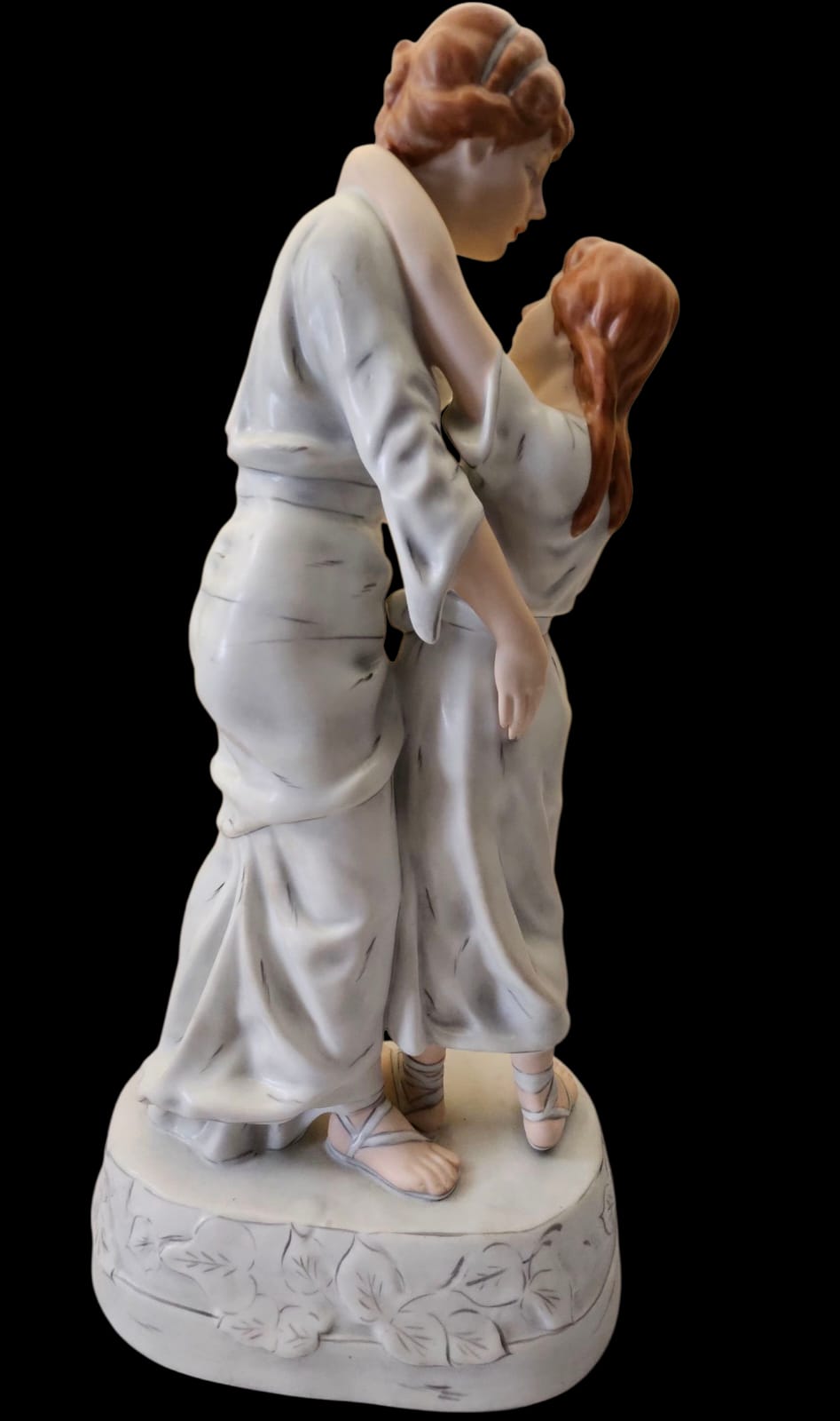 Royal Dux "Souviens-toi" porcelain statue 50cm