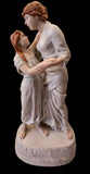 Royal Dux "Souviens-toi" porcelain statue 50cm