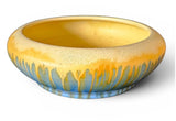 Remued Early series (1934-1941) Blue and Yellow drip glazed large float bowl