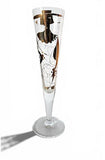 5 Vintage RITZENHOFF Champus Champagne Flutes several Artist Designed