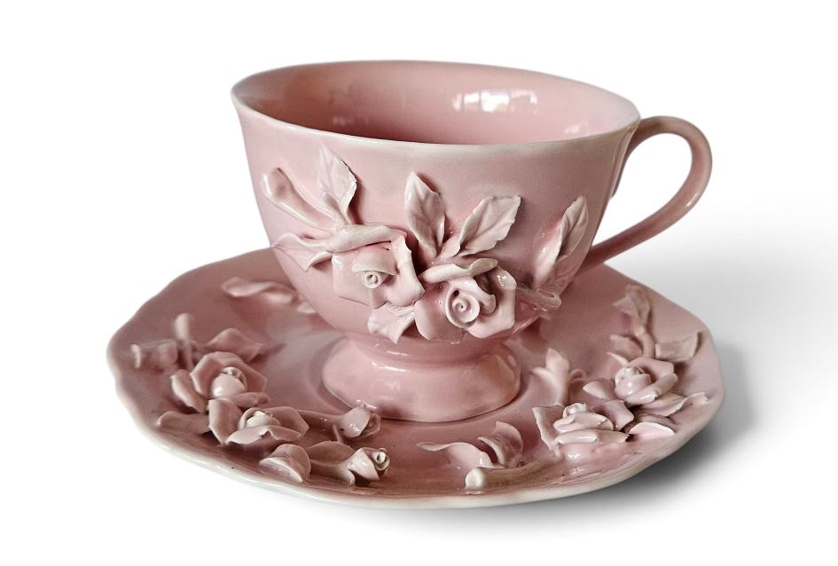 Pink Robert Gordon "Rambling Rose" Teacup & Saucer Duo