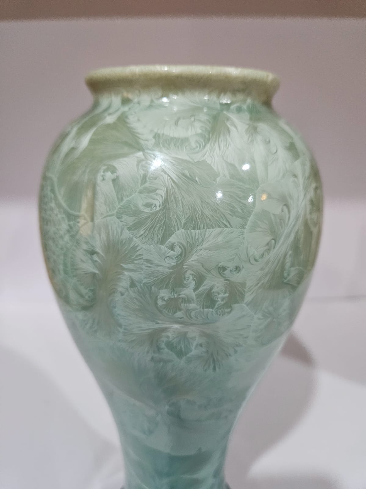 Large Rod Page Crystalline Glaze Australian Studio Pottery Vase