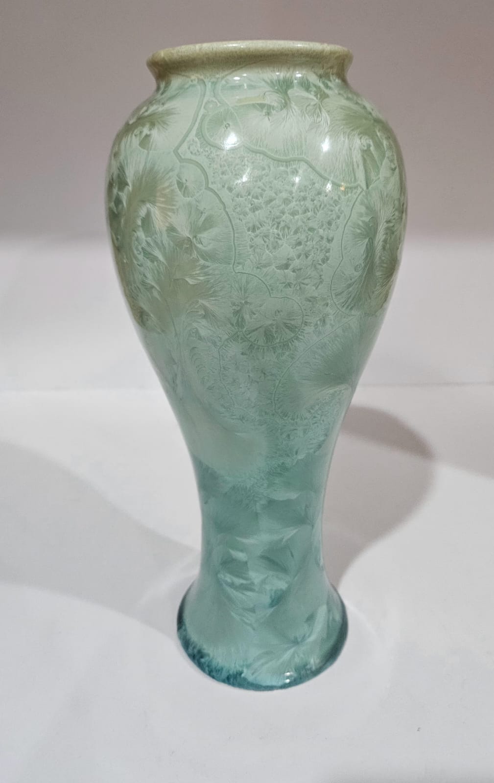 Large Rod Page Crystalline Glaze Australian Studio Pottery Vase