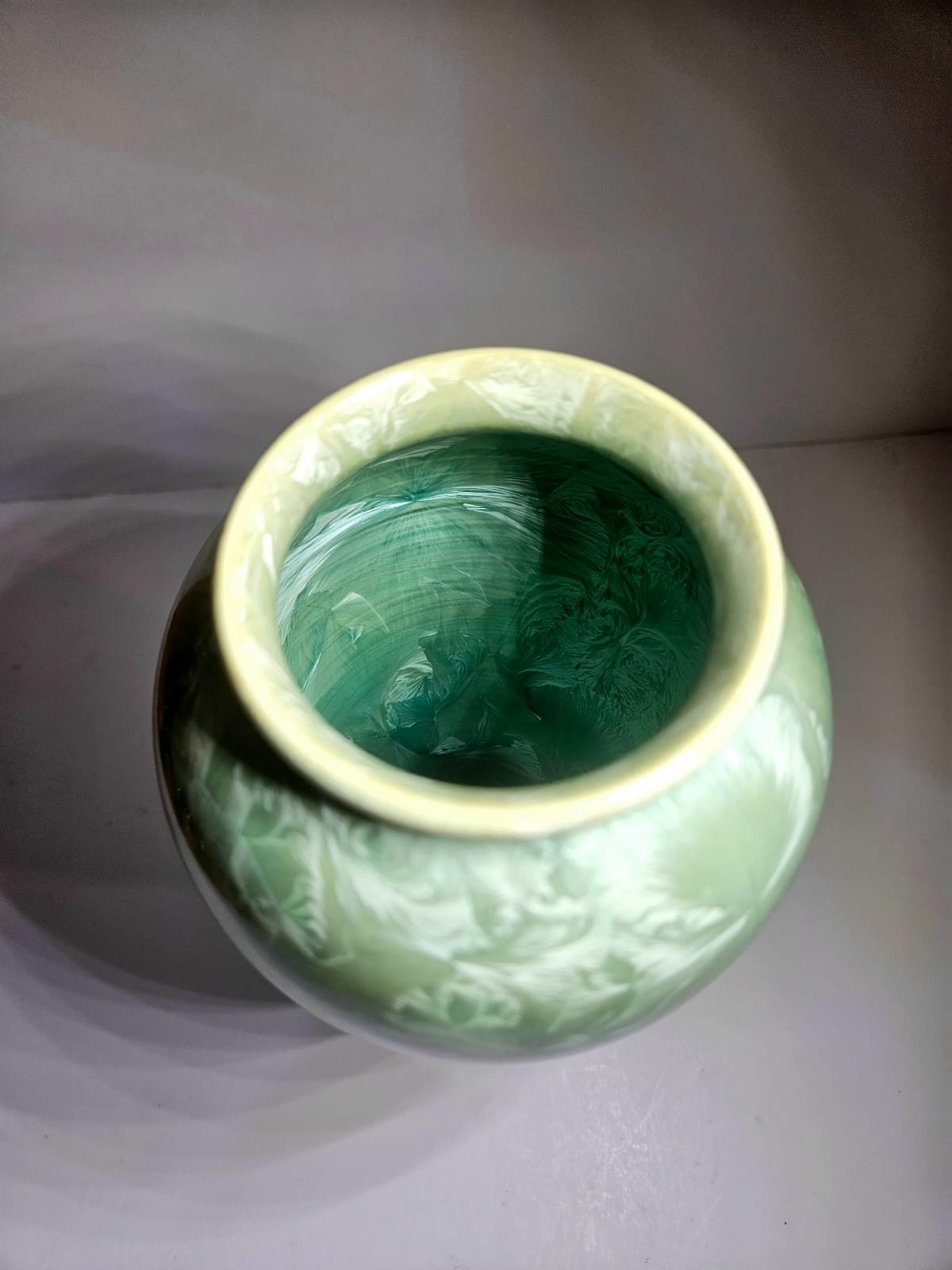 Large Rod Page Crystalline Glaze Australian Studio Pottery Vase